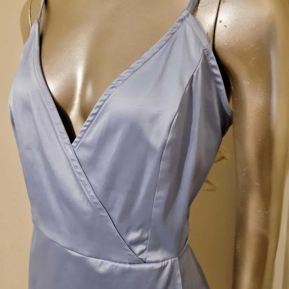 PERIWINKLE BLUE FAUX WRAP STRAPPY ROMPER SIZE LAR… - image 12