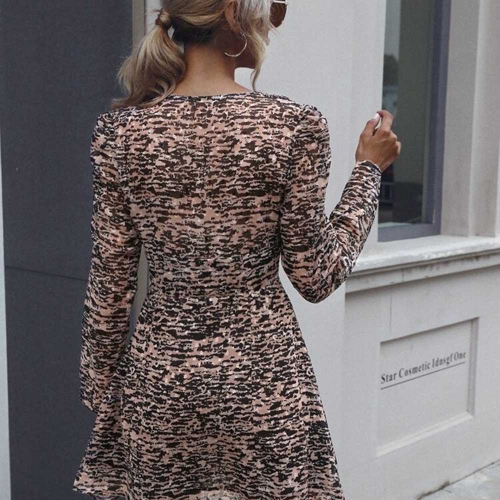 ZARA Animal Print Mini Dress Size L - image 3