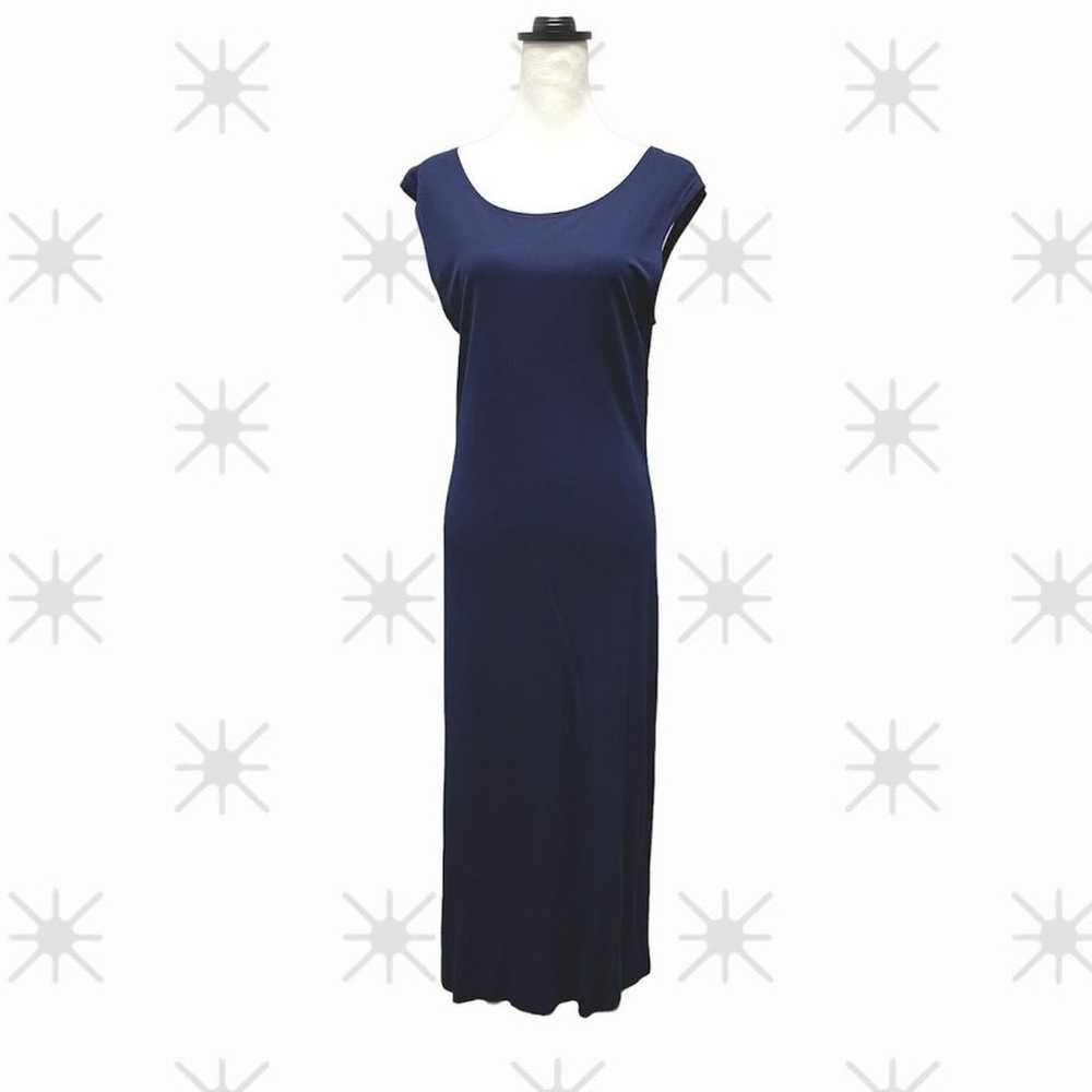 Lauren Ralph Lauren Scoop Neck Navy Maxi Dress - image 1