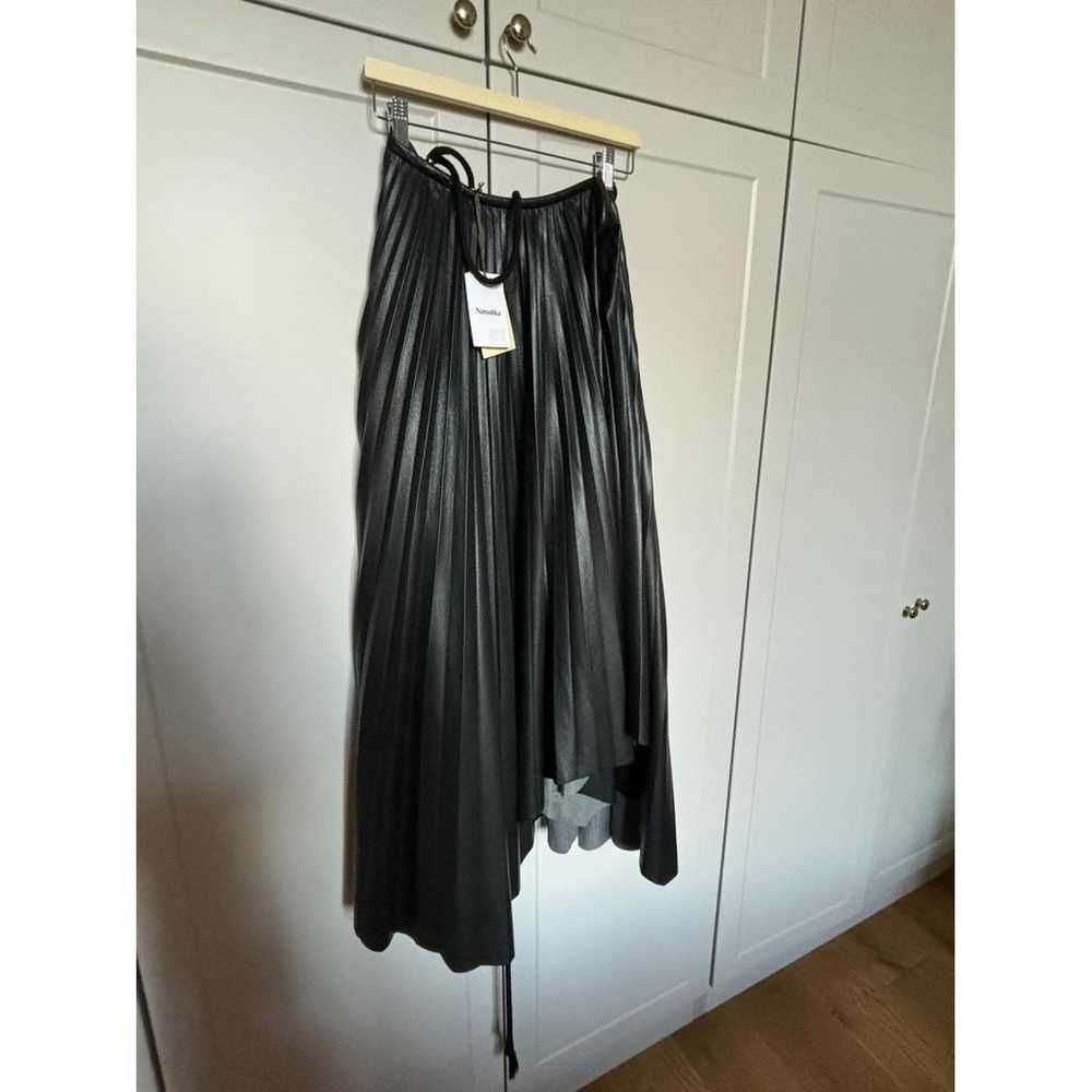 Nanushka Vegan leather mid-length skirt - image 3