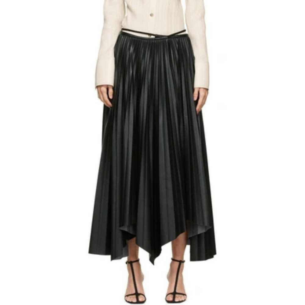 Nanushka Vegan leather mid-length skirt - image 5