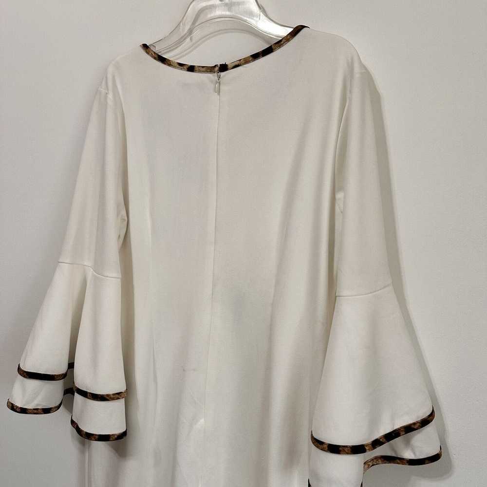 est 1946 Dress 14 White V Neck Bell Sleeve Lined … - image 6