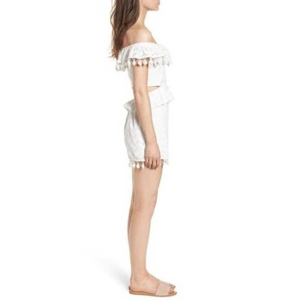 MOON RIVER | Back Cut-Out Eyelet Ruffle Romper - … - image 3