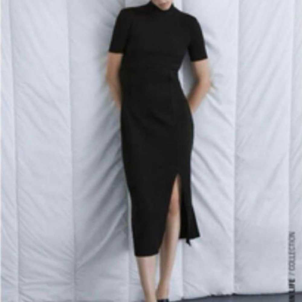 【ZARA】Ribbed Knit Slit Long Dress! - image 1