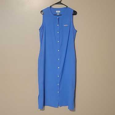 Columbia Midi Dress Sleeveless Blue  Womens Size … - image 1