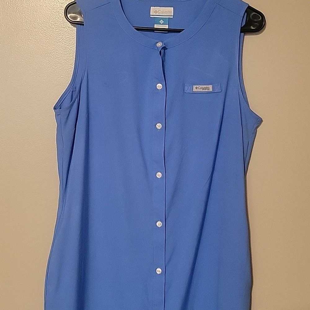 Columbia Midi Dress Sleeveless Blue  Womens Size … - image 2