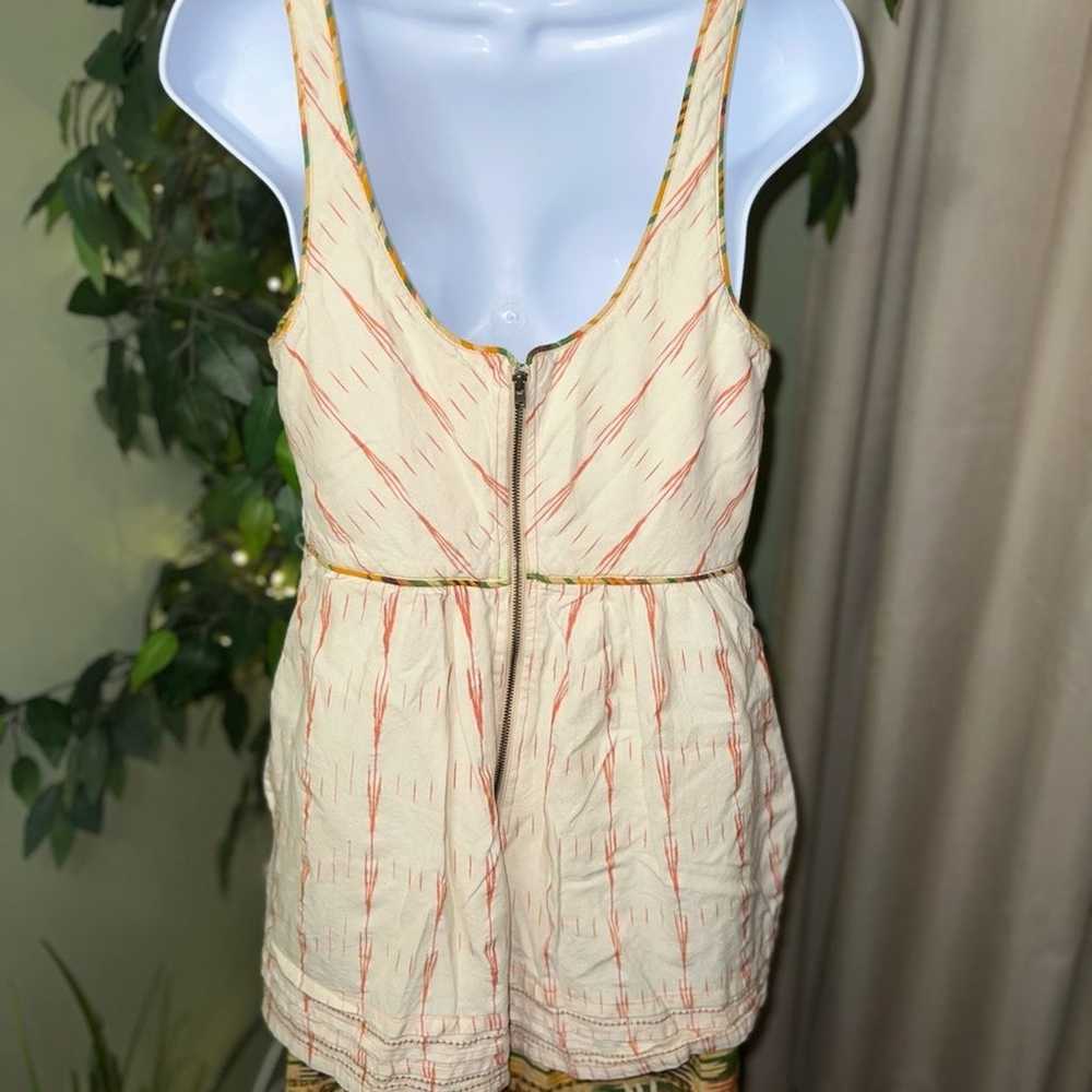 FREE PEOPLE New Romantic Beige Boho Sleeveless Dr… - image 3