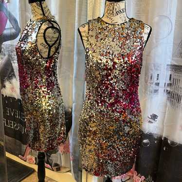 Forever 21 Multi Colored Sequined Dress