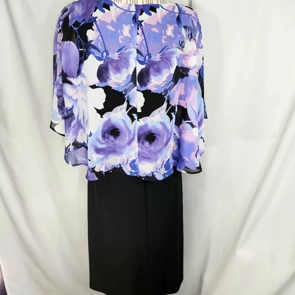 Connected Apparel Black & Purple Floral & Solid 2… - image 4