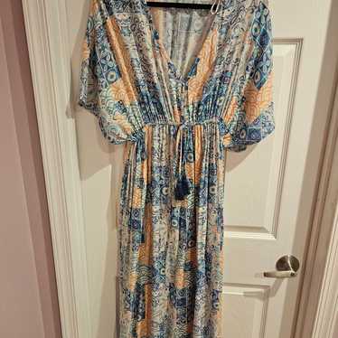 World market L XL maxi kaftan dress