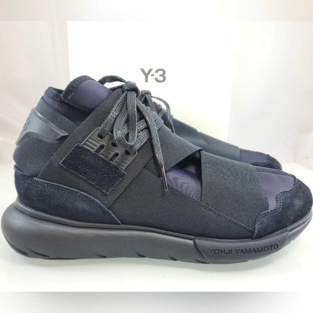 Y-3 Leather high trainers - image 4