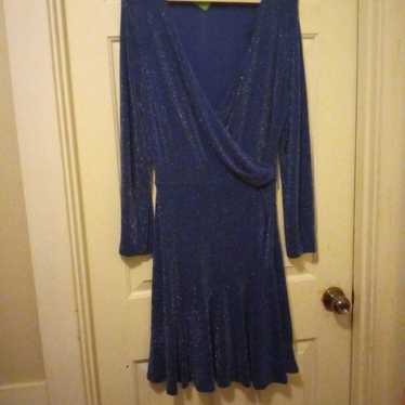 XL Figure flattering sparkly royal blue Michael K… - image 1