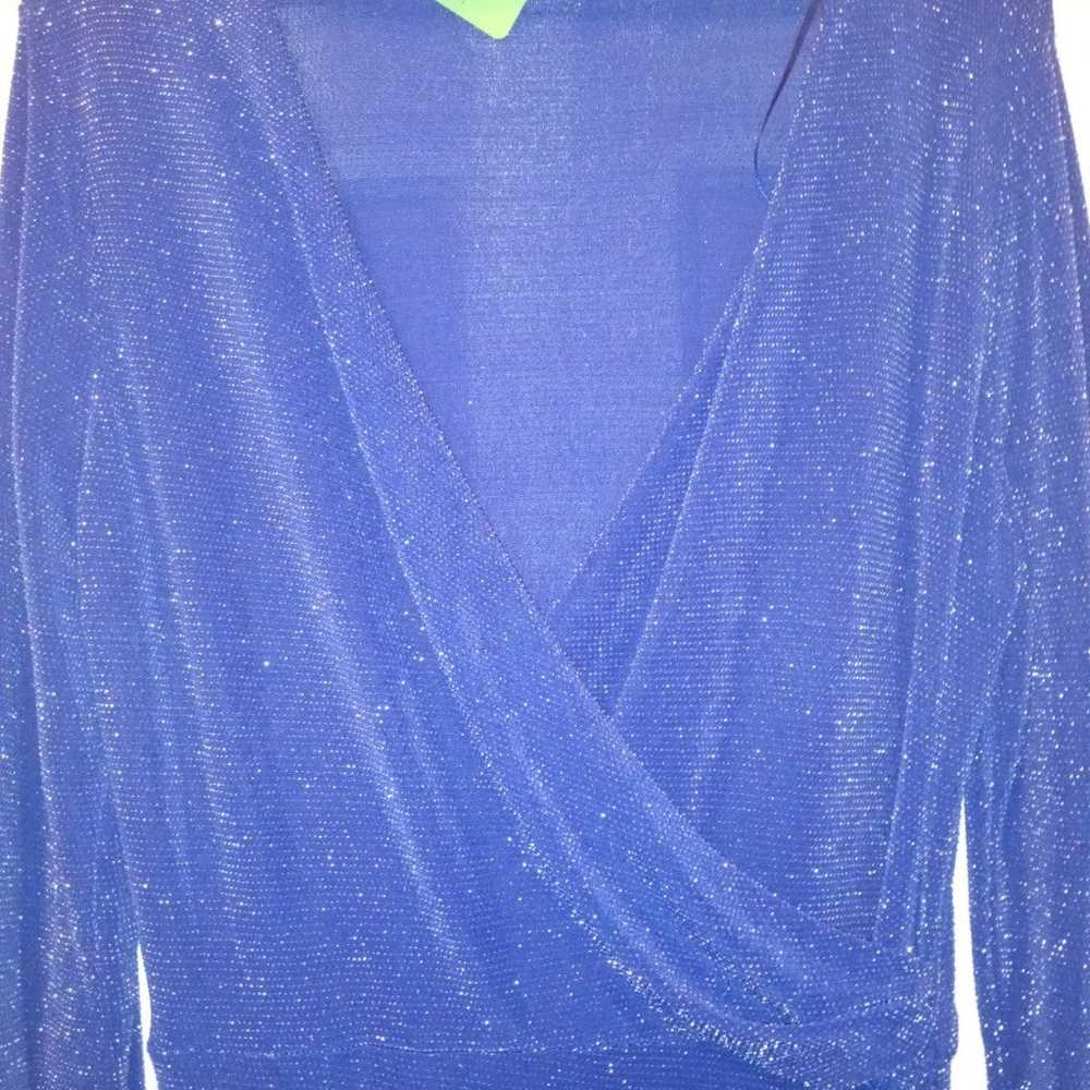 XL Figure flattering sparkly royal blue Michael K… - image 2