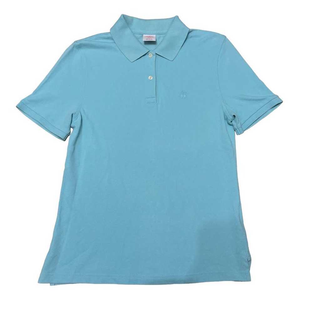 Brooks Brothers light blue short-sleeve women's v… - image 2