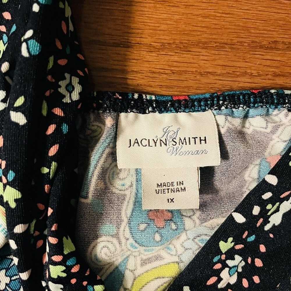 Jaclyn Smith Floral Paisley Print Size 1X Empire … - image 5