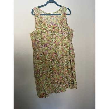 j jill Love Linen Sleeveless Dress XL MIDI