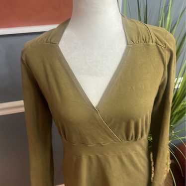 Athleta dress sz XL olive green - image 1