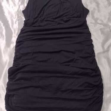 INC BLACK RUCHED DRESS SZ XL