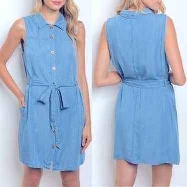 Design by Olivia Sleeveless Denim Dress