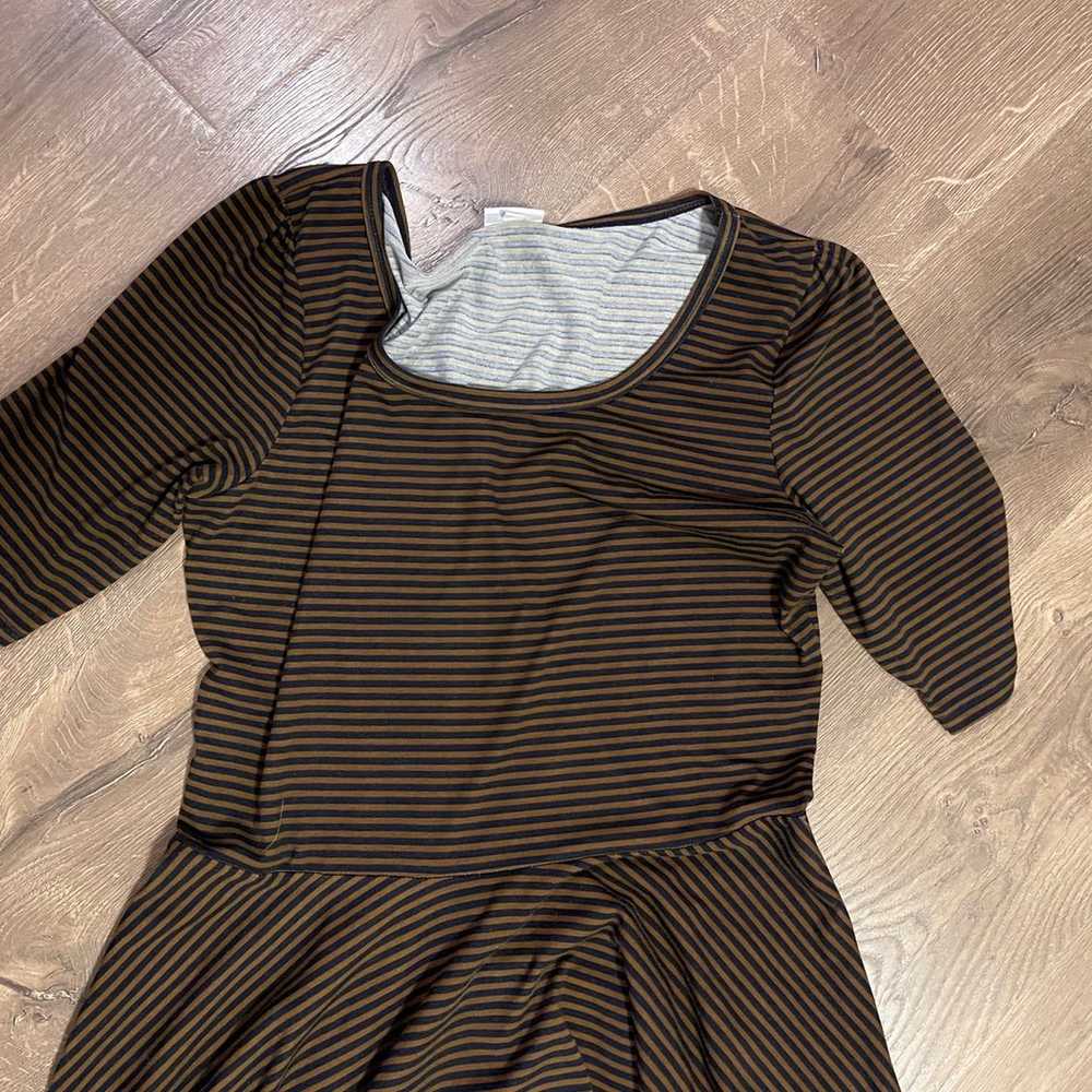 LuLaRoe striped dress,  size 2X - image 3