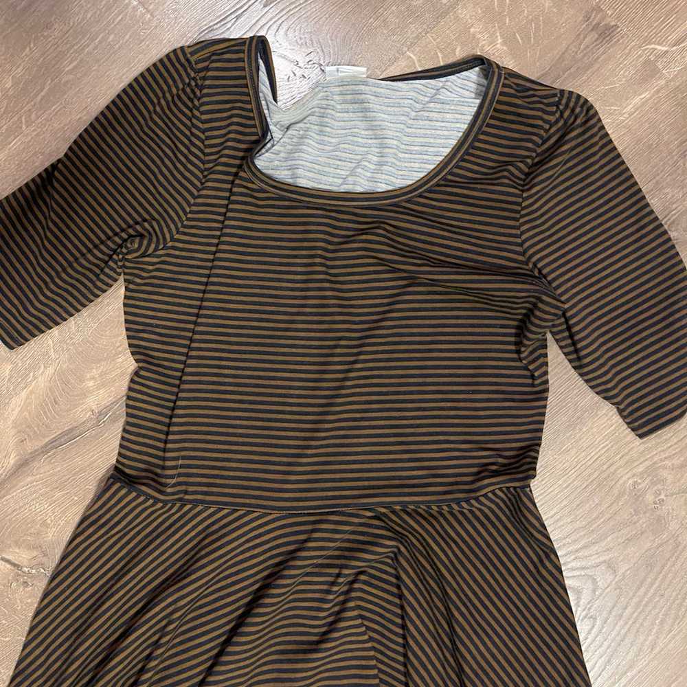 LuLaRoe striped dress,  size 2X - image 4