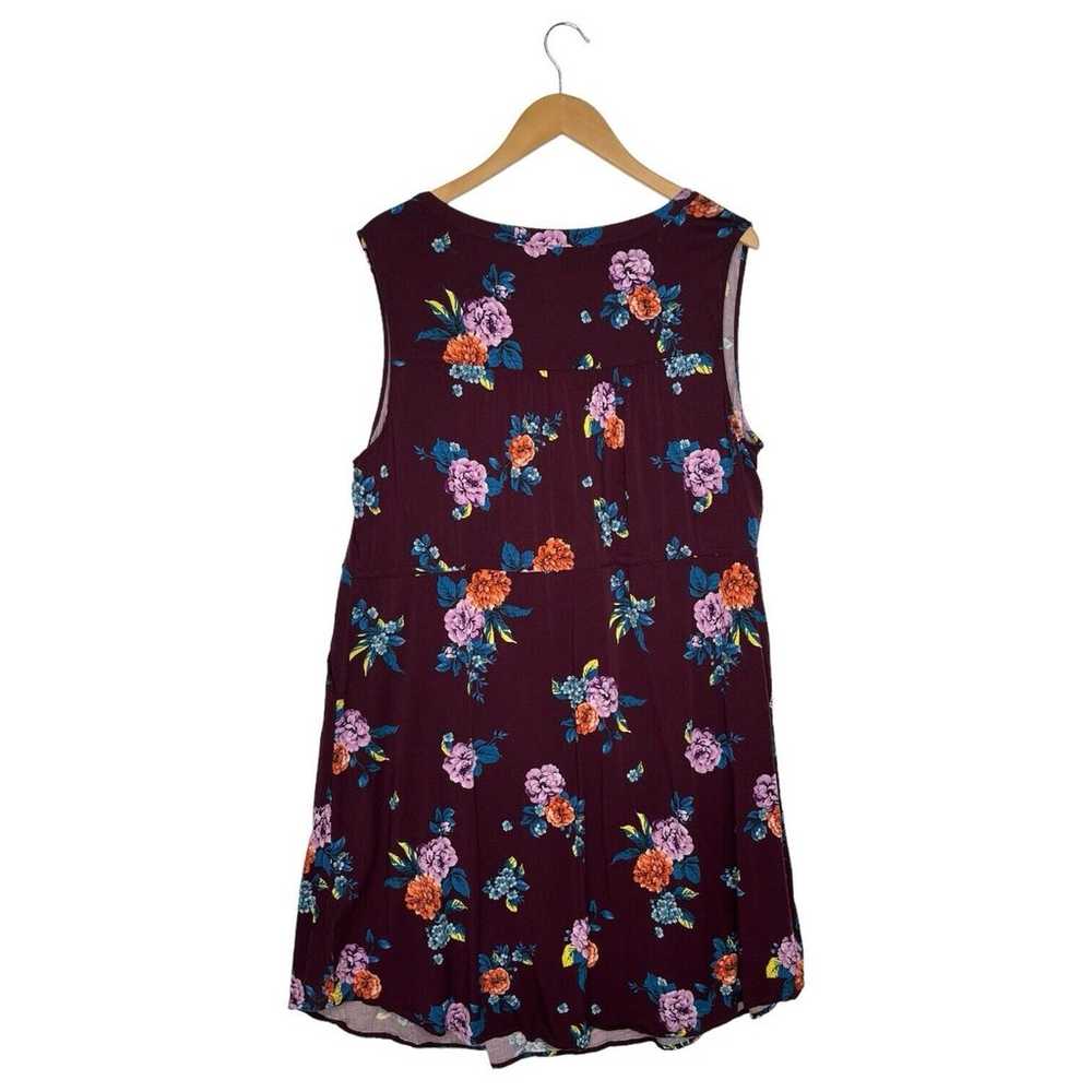 Torrid Shirt Dress Womens 2 Floral Mini Challis Z… - image 3