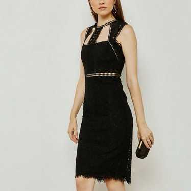 Bardot Black Lace Dress