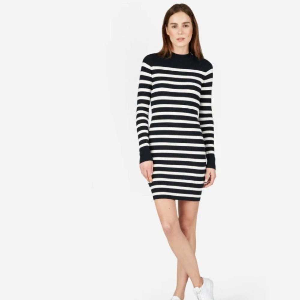 Everlane The Breton Ribbed Cotton Sweater Dress i… - image 2