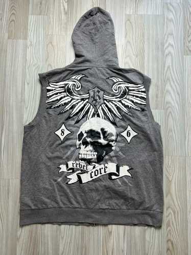 Avant Garde × Streetwear Skull avantgarde vest y2k - image 1