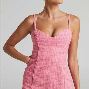 Showpo Pink Tweed Dress - image 1