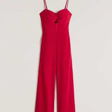 Abercrombie and Fitch Red Jumpsuit