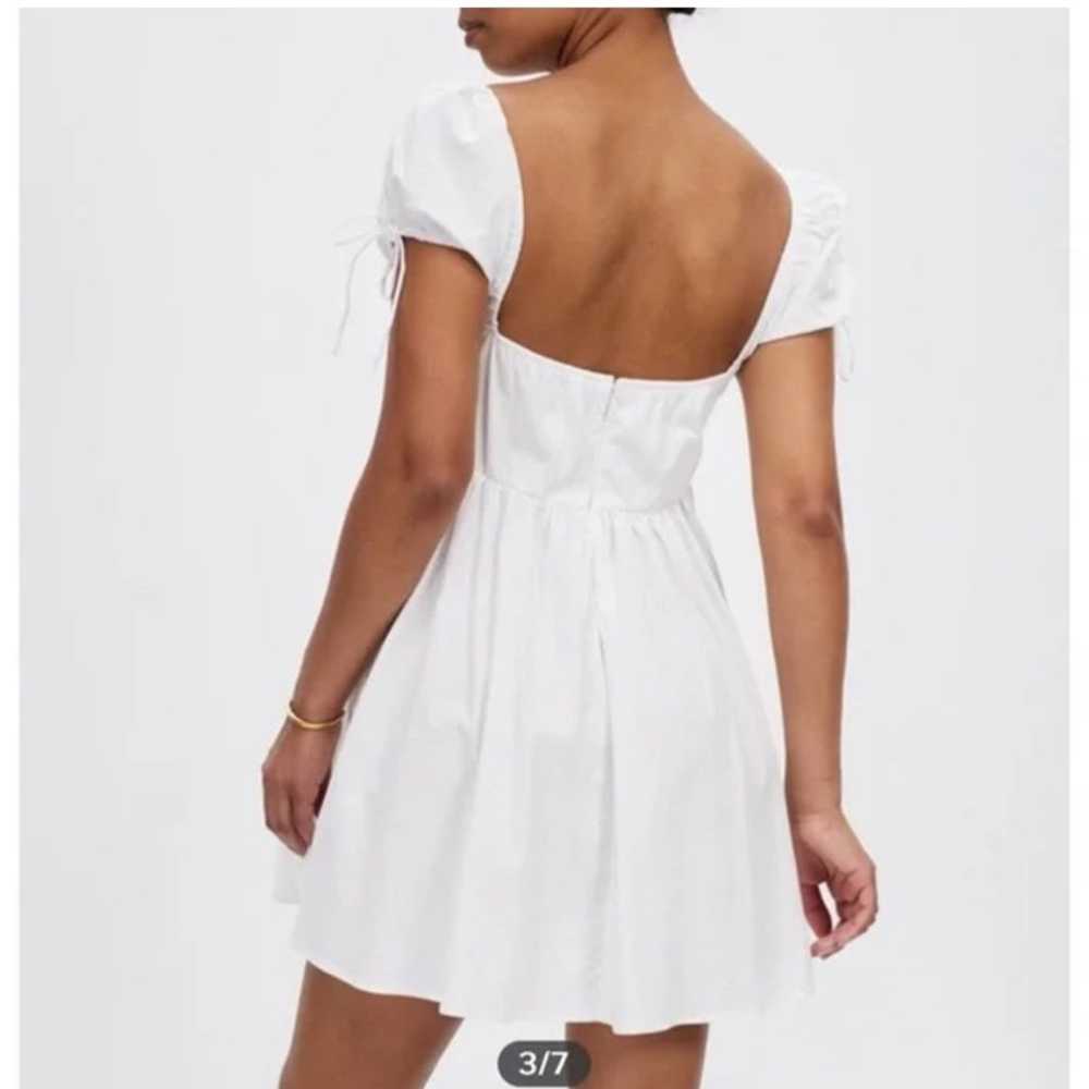 A&F white puff-sleeve babydoll dress - image 3