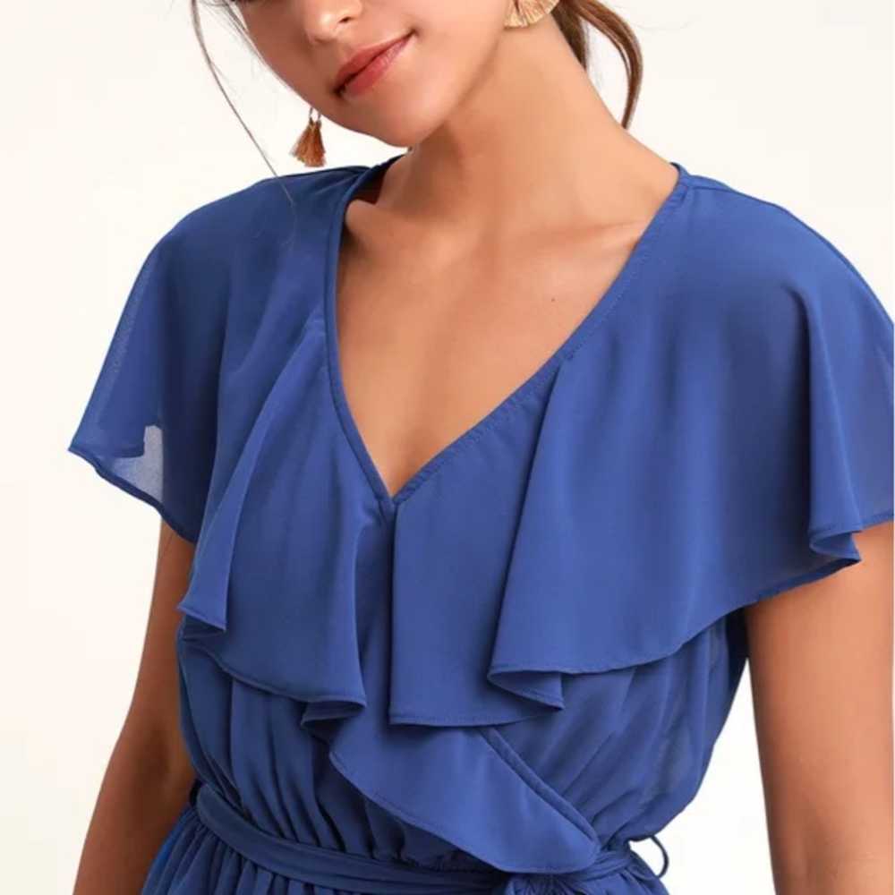 Lulus Lori Royal Blue Romper - image 4