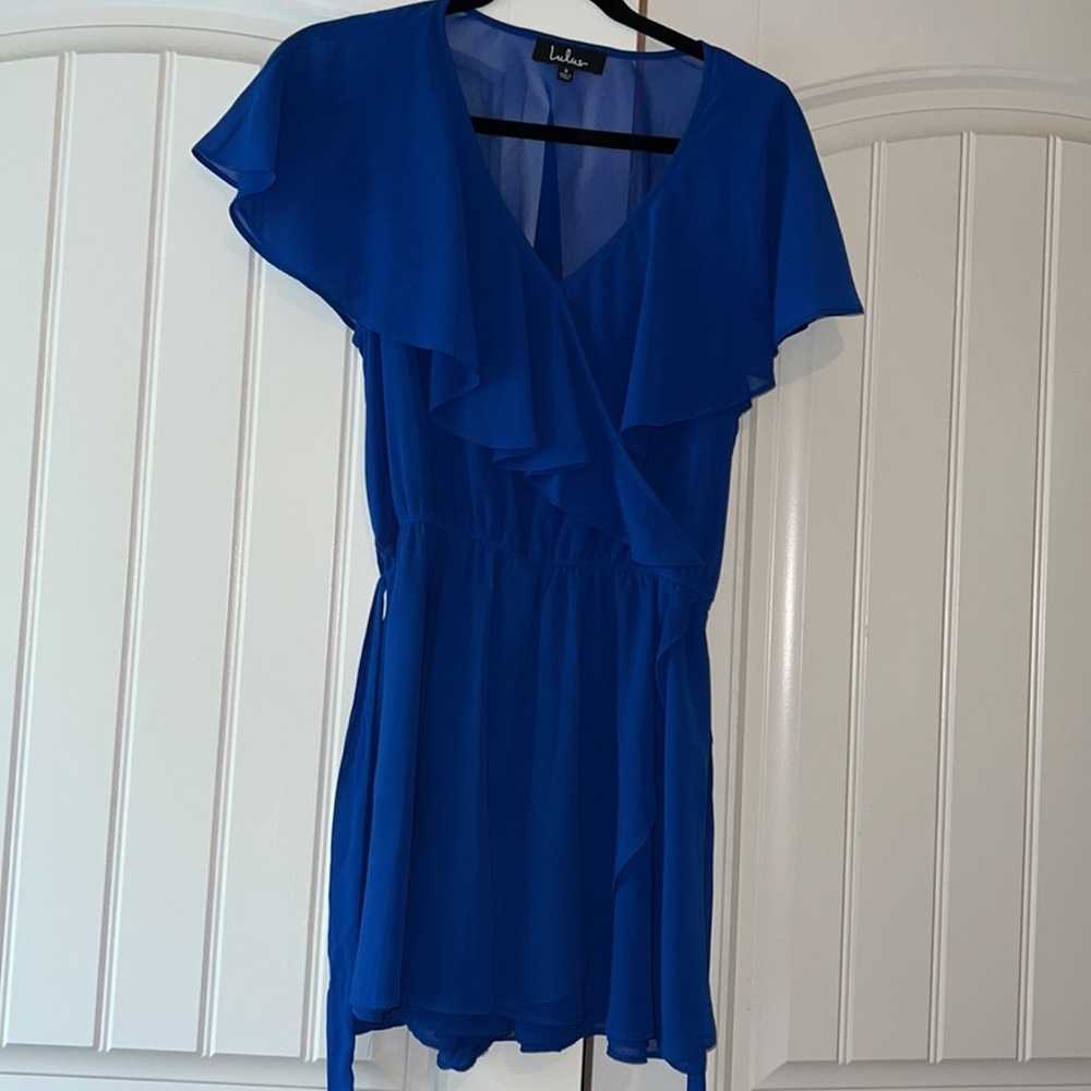 Lulus Lori Royal Blue Romper - image 5