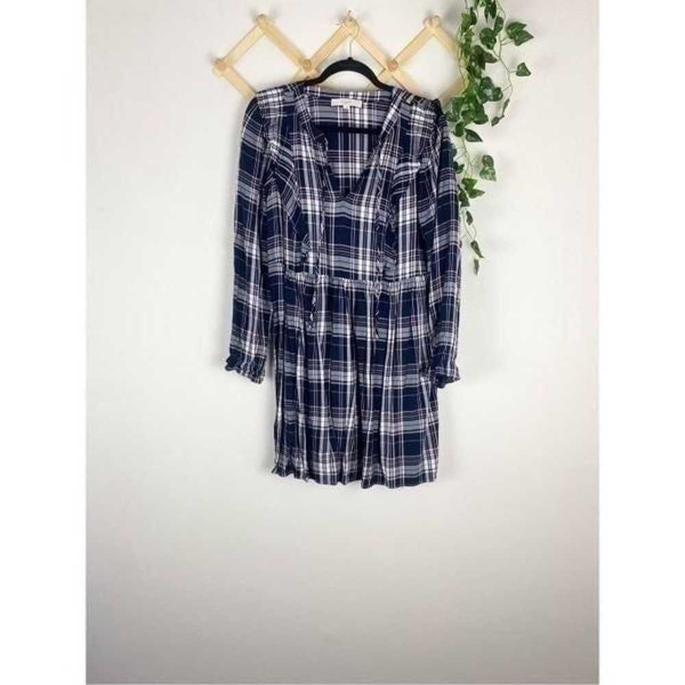 LOFT Plaid Swing Dress - image 2