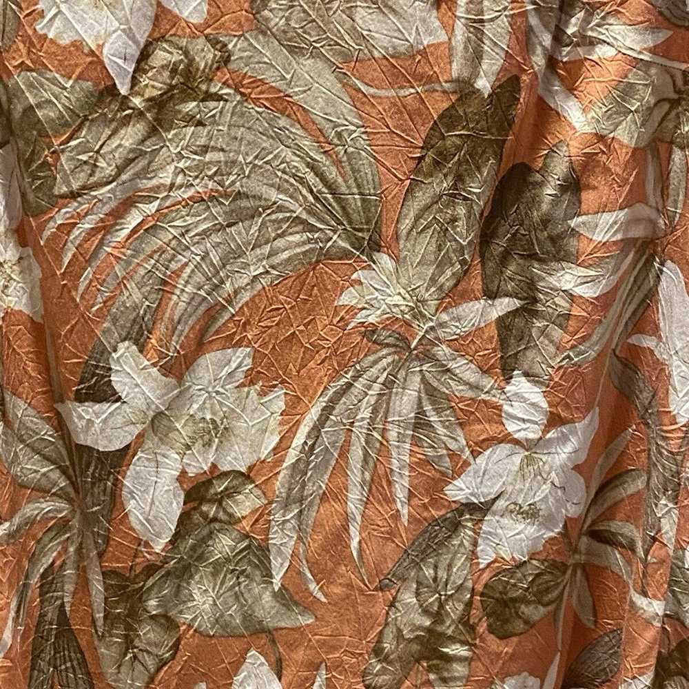 VNTG Tori Richard Honolulu Floral Palm Ladies Ray… - image 6