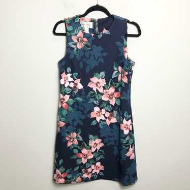 Donna Morgan Blue Floral Sleeveless Dress