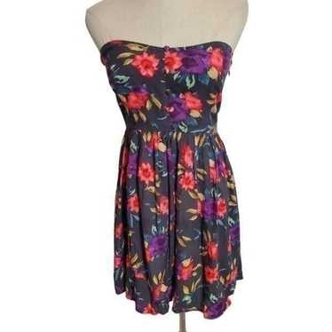 O'Neill Black Tropical Floral Mini Dress