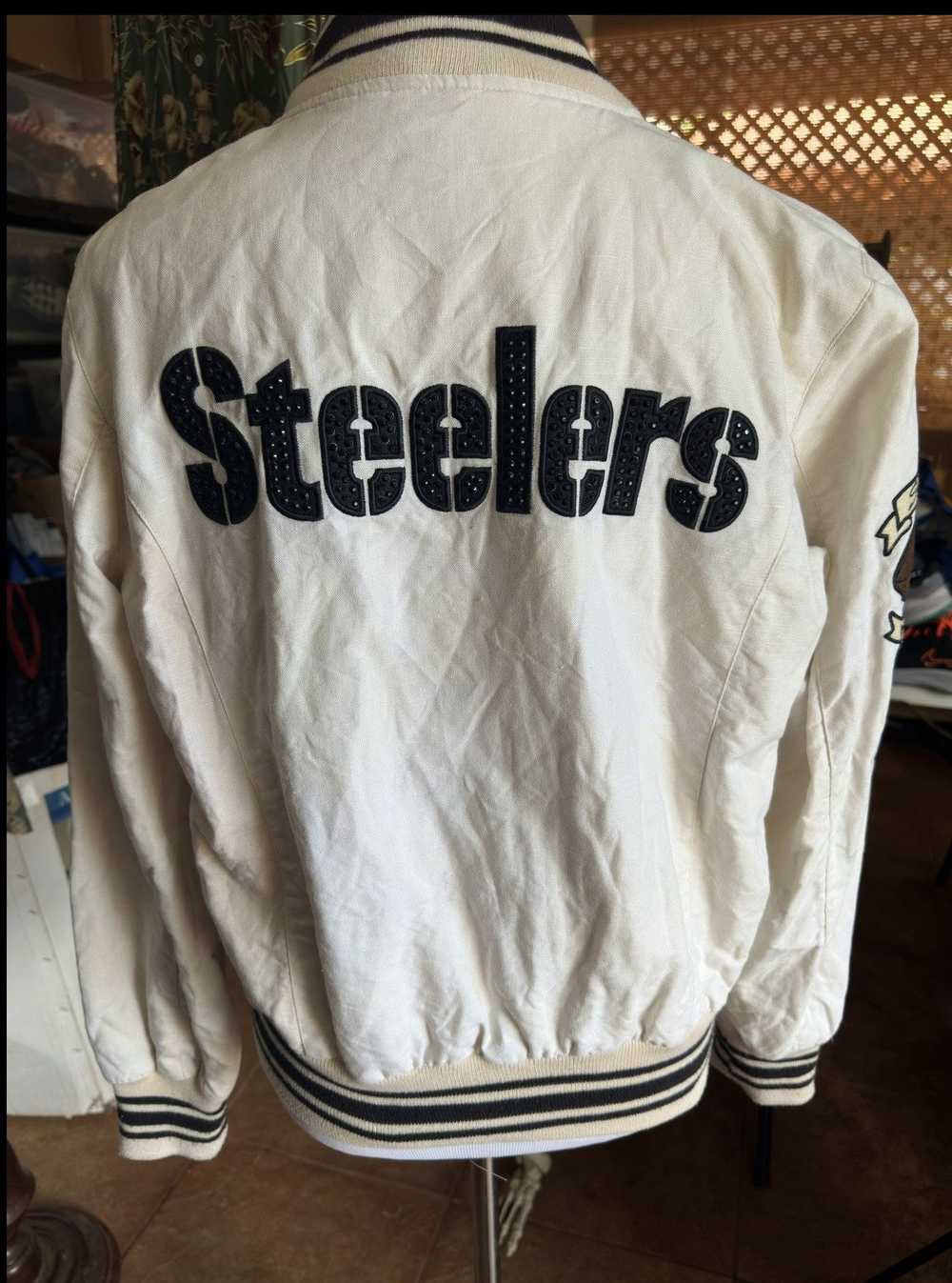 NFL NFL Jacket Beige Pittsburgh Streelers Women's… - image 2