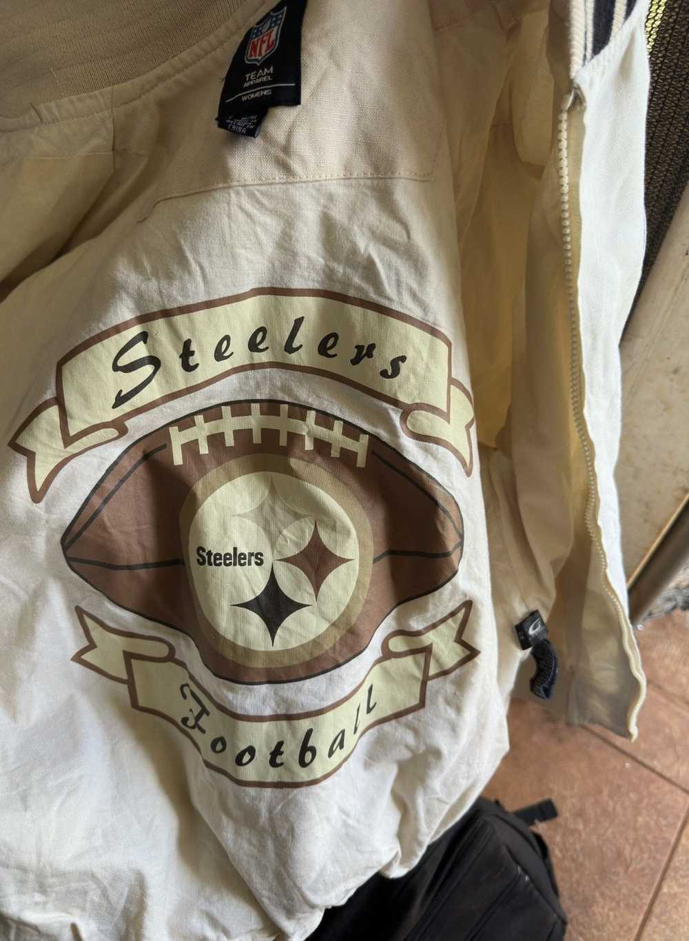 NFL NFL Jacket Beige Pittsburgh Streelers Women's… - image 5