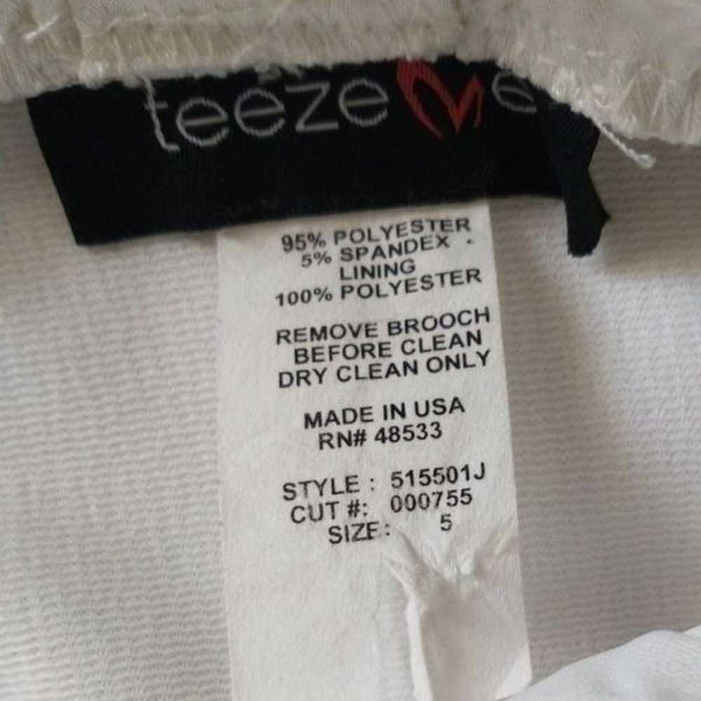 Y2K Vtg Teez Me Dress Mini Black White Cocktail R… - image 11