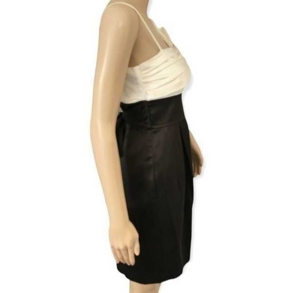 Y2K Vtg Teez Me Dress Mini Black White Cocktail R… - image 2