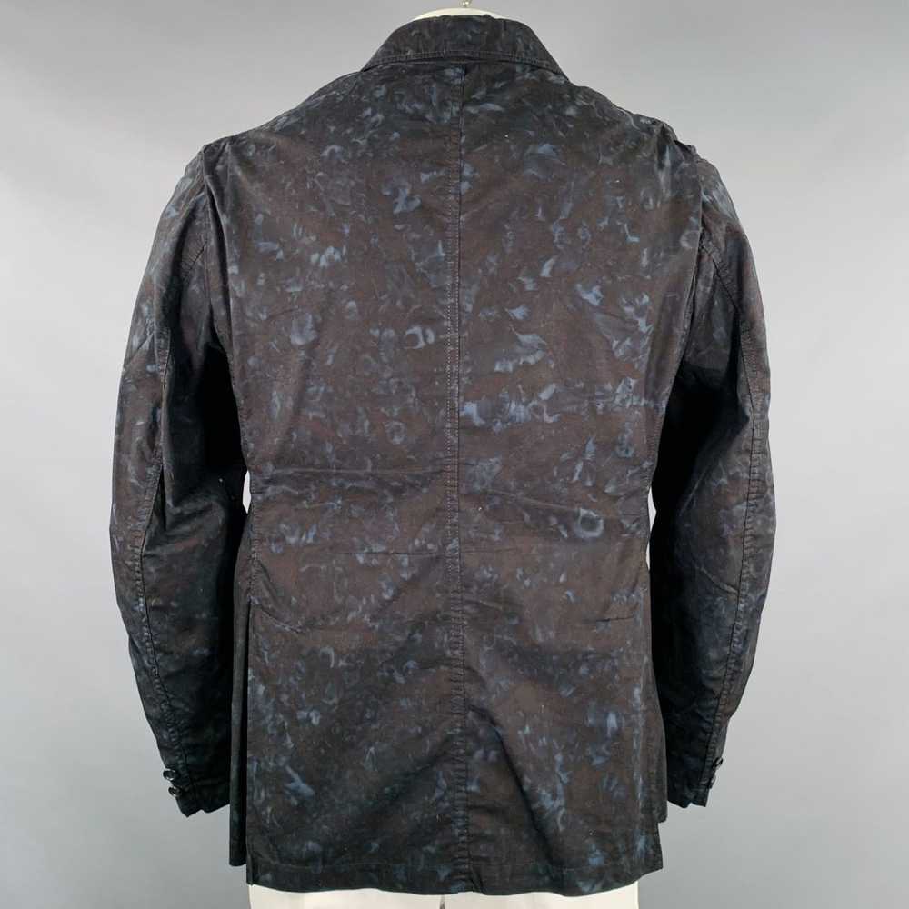 Engineered Garments Black Blue Marbled Cotton Cho… - image 4