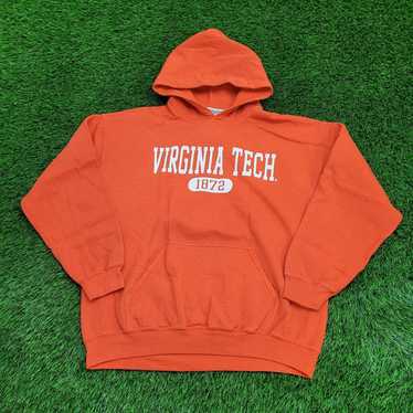 Vintage Vintage Virginia-Tech Hoodie Large 23x25 … - image 1