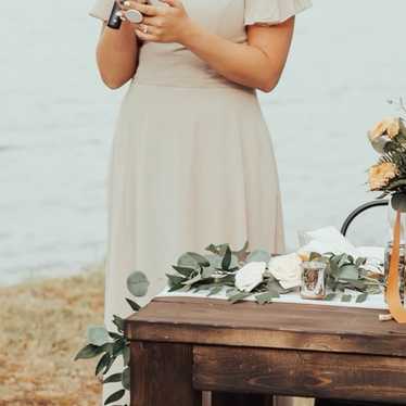 Nude Bridesmaid Dress