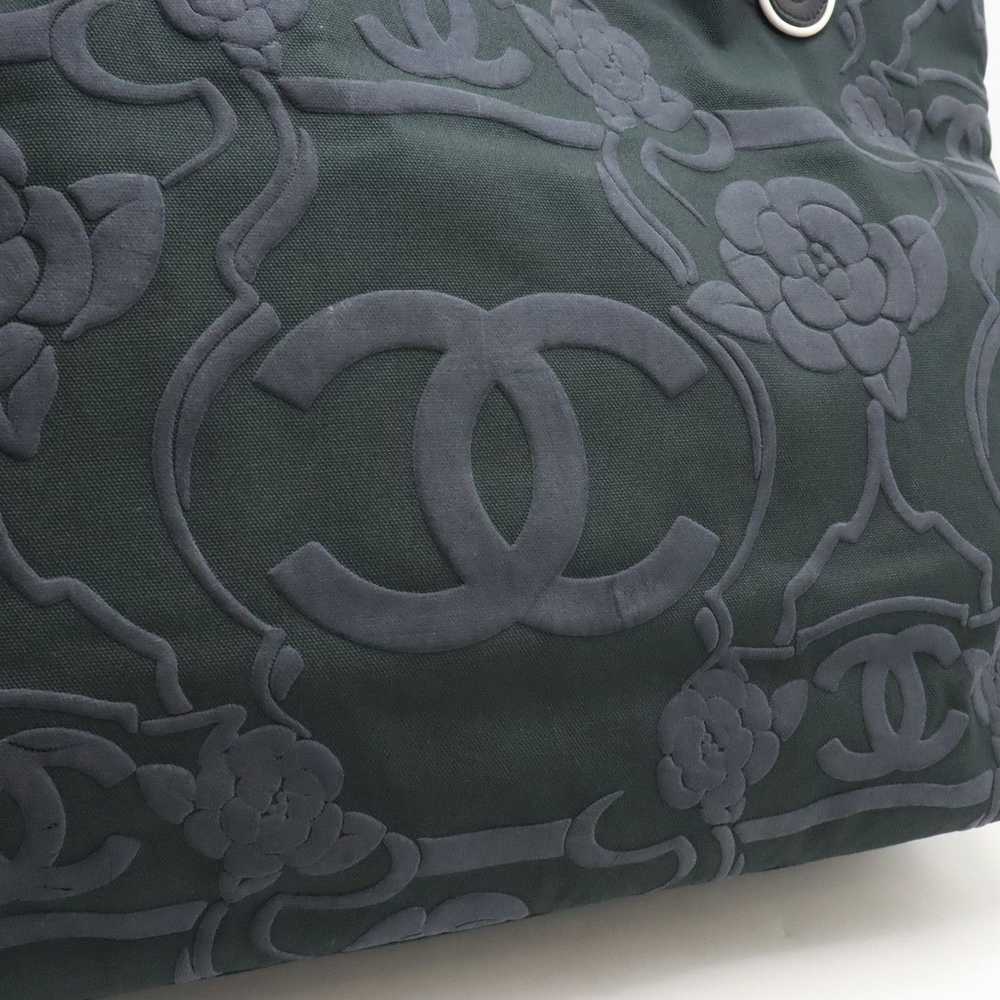 Chanel Chanel Chanel Canvas/Leather Coco Mark Cam… - image 8