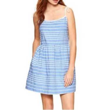 Gap Blue and White Striped Dress Size 8