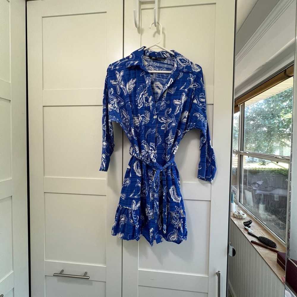 ZARA Printed Mini Dress (Size M) - image 3