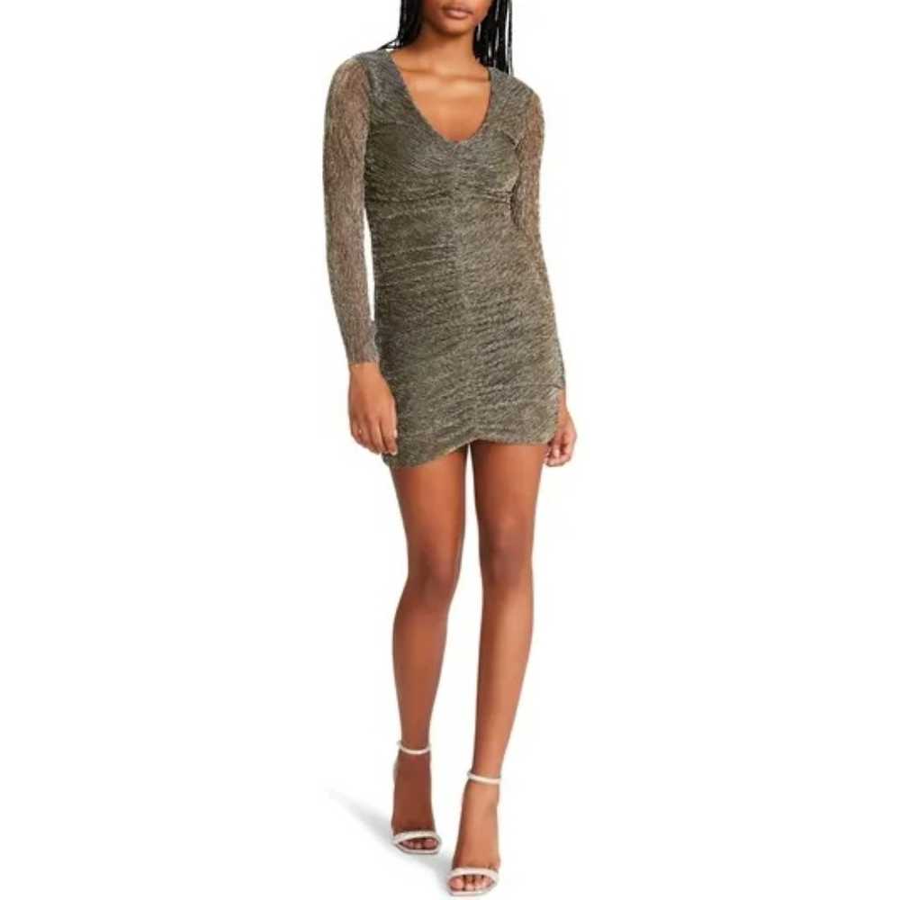 Steve Madden Tessa Dress Ruched Bodycon Mini Size… - image 6