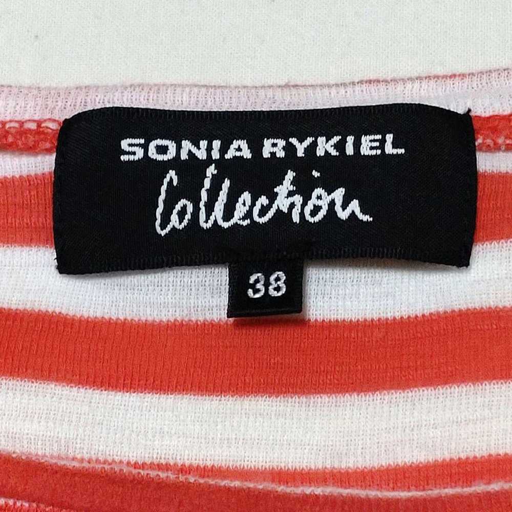 Sonia Rykiel logo T-shirt cut-and-sew top border … - image 4